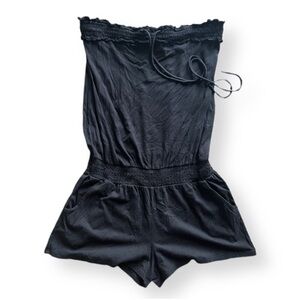 Express black tube top romper - size xs